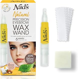 Nad's Eyebrow Shaper Wax Kit - Natural All Skin Types - Eyebrow Facial Hair Removal For Women