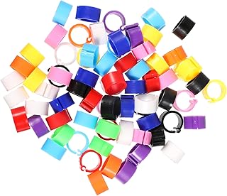 VILLFUL 100 Pçs Pombo-Correio Tornozeleira Faixa De Pé De Pássaro Acessórios Ar Faixas De Perna De Pássaro Acessórios De Pintinho Anéis De Perna Multicoloridos Suprimentos De Pássaros