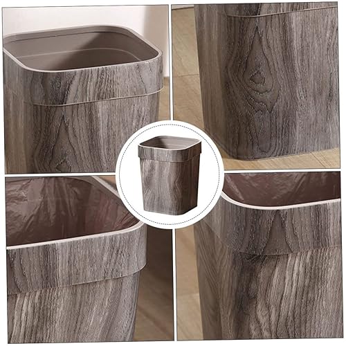 Miniatura 9 de LIFKOME Bote de basura retro para oficina, cesta de basura gris, cubo de basura de acero inoxidable, cubo de basura de granja, cubo de basura para