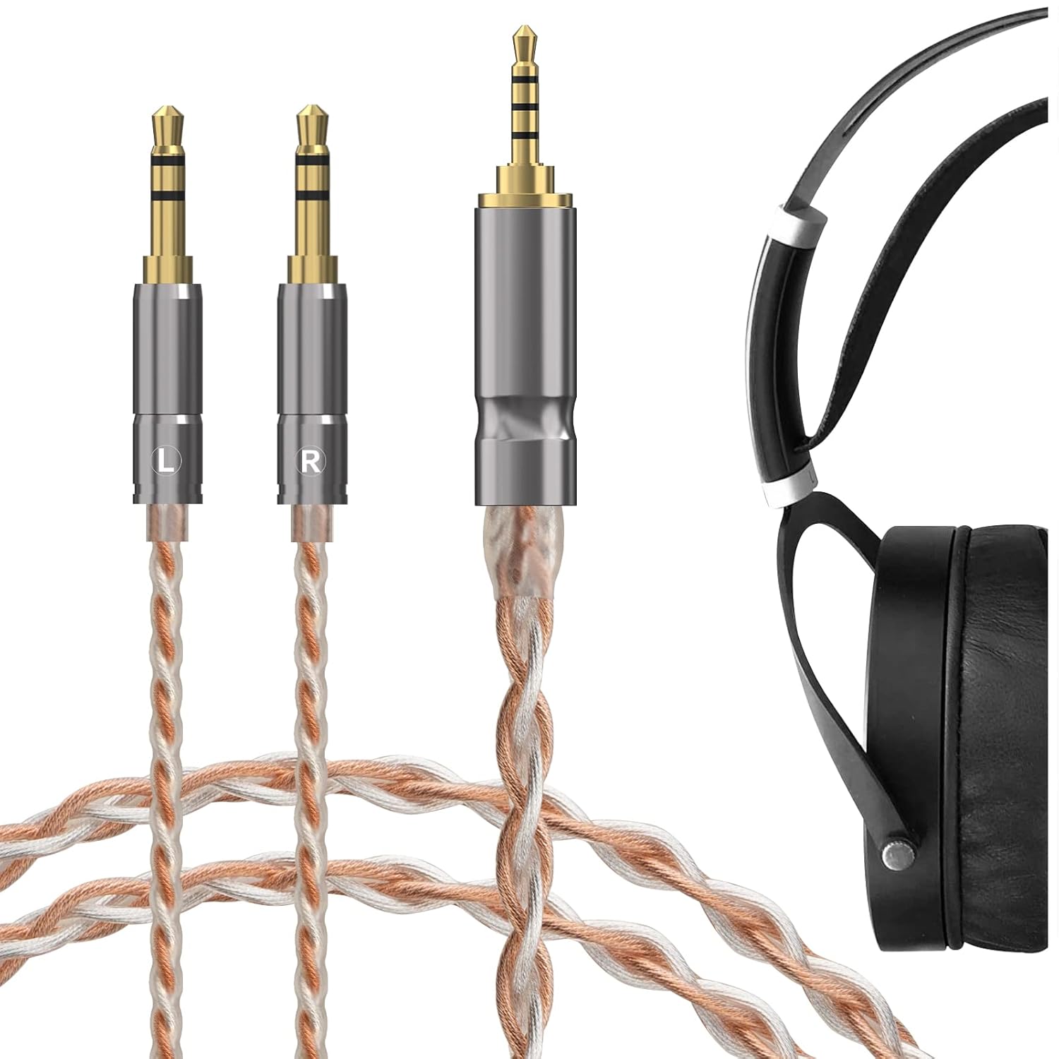 GEEKRIA 2.5mm Balanced Cable Compatible with HIFIMAN SUNDARA, HE4XX