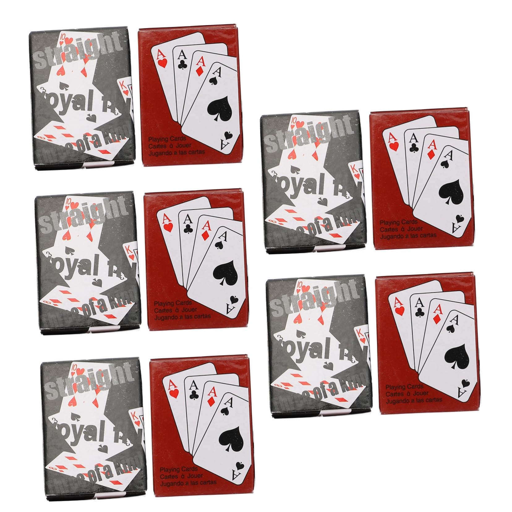Mini Carte Da Gioco Carte Da Poker Gioco Poker Materiale Spesso Resistente All Usura Flessibile Divertimento Familiare Regalo Per