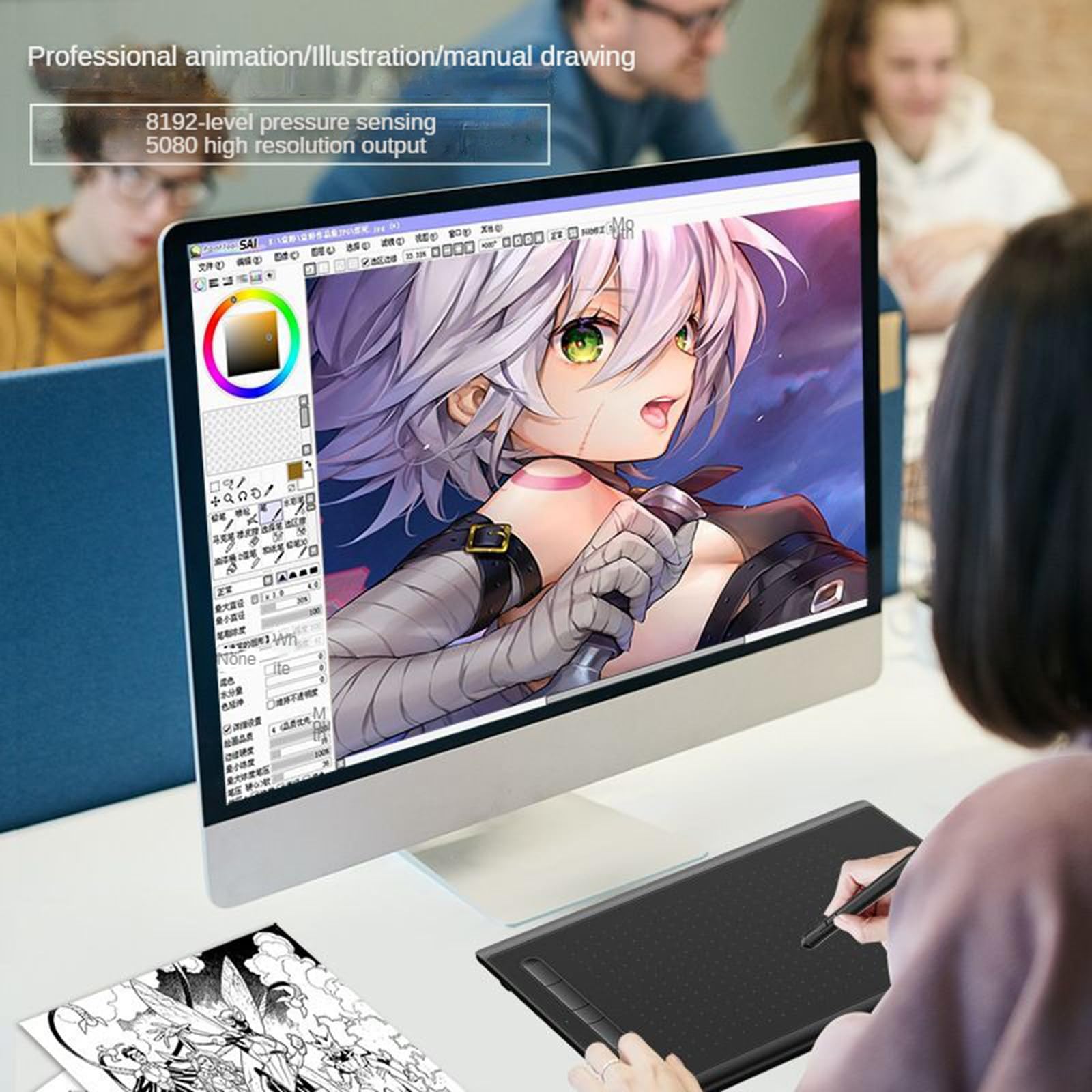 La tavoletta Digitale per Disegno e Scrittura può Essere collegata alla tavoletta Grafica del Telefono Cellulare