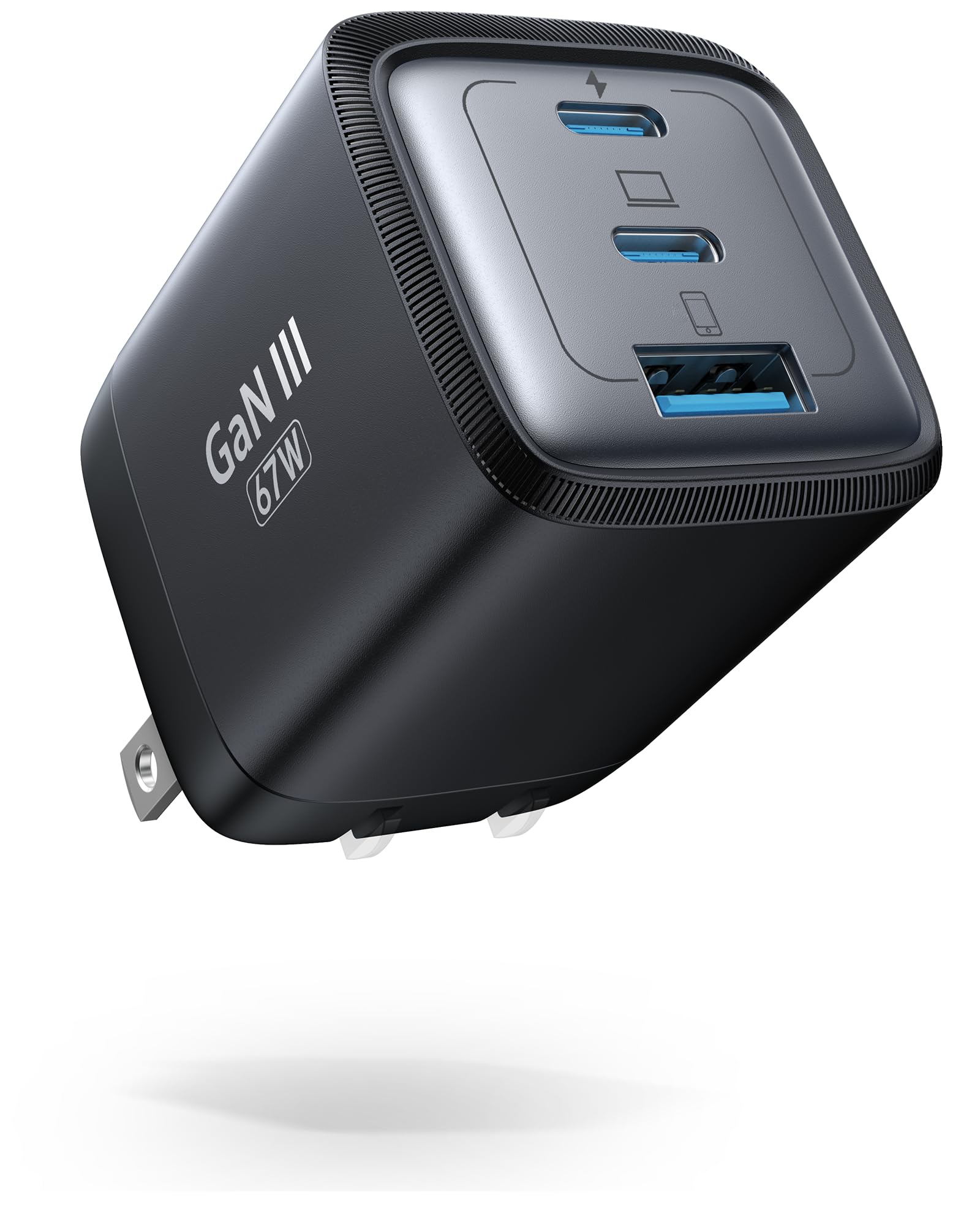 67W 充電器 type-c usb 【安全で超低温 火花なし 世界最小クラス】 折り畳み式 88g超軽量 急速充電器 GaNIII技術 pd 充 電器 iphone 3ポート 三台同時充 電 タイプc 充 電器 PSE認証済み スマホ 出張·旅行PD3.0/QC3.0/PPS/SCP規格/MacBook/タブレットPC用/ノートpc/iPad/iPhone17などに対応