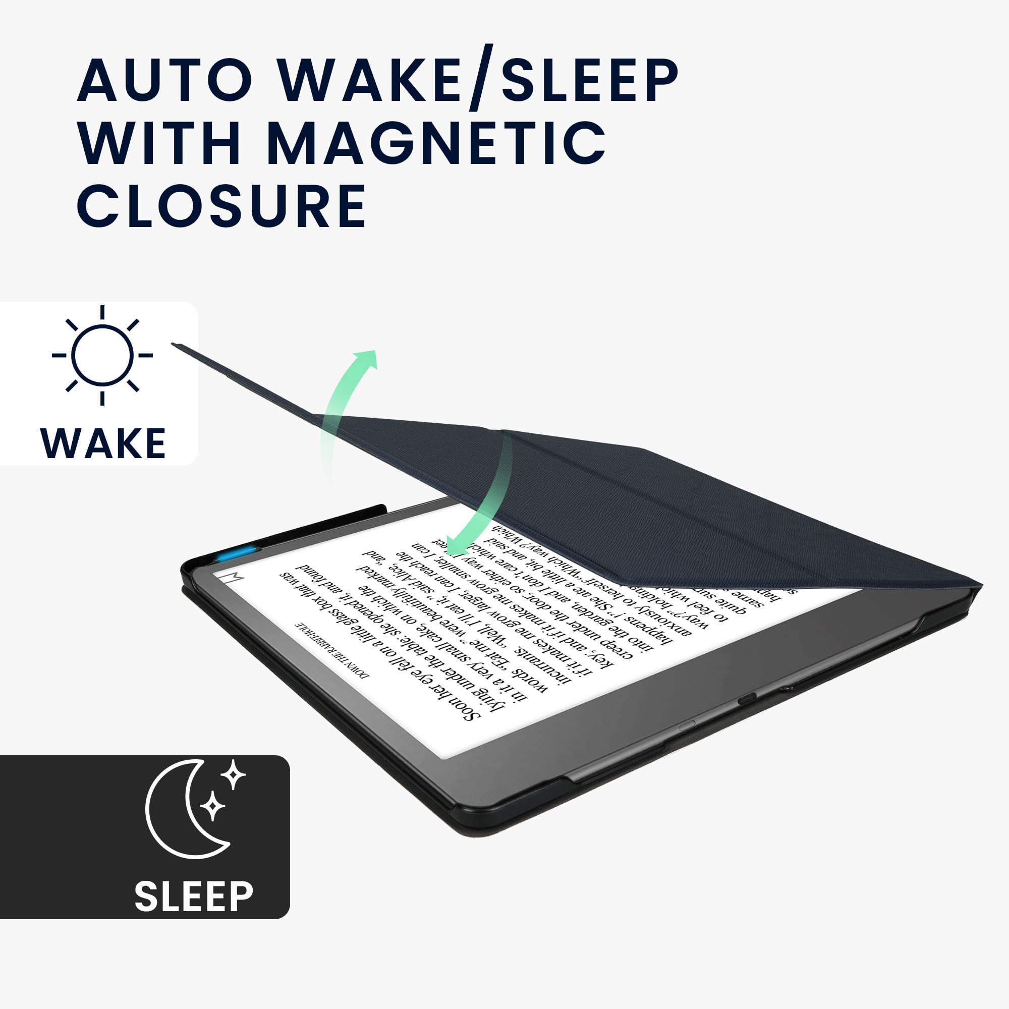 kwmobile Etui ochronne do czytnika e-booków kompatybilne z Amazon Kindle Scribe (2022/2024) - etui ze sztucznej skóry do czytnika e-booków z podwójnym stojakiem i uchwytem na długopis w kolorze
