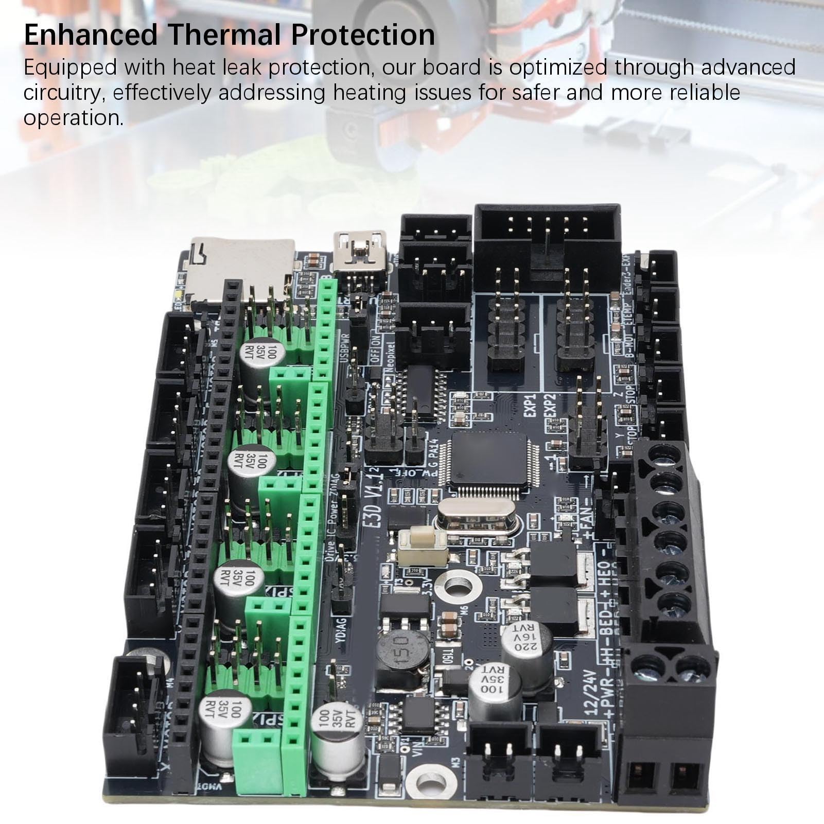 Impresora 3D Placa Base Silenciosa Protección Térmica Mejorada