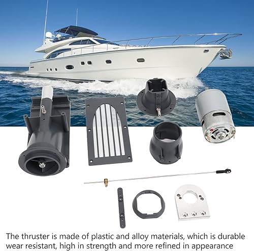 Miniatura 2 de SUNGOOYUE Juego de bomba de chorro de propulsor de barco a control remoto, juego de bomba de chorro de empuje de 1.575 in con motor cepillado 775