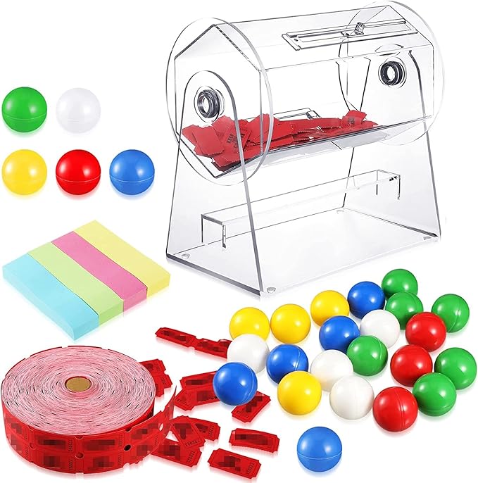 Acrylic Raffle Ticket Spinner Drum Acrylic Raffle Drum