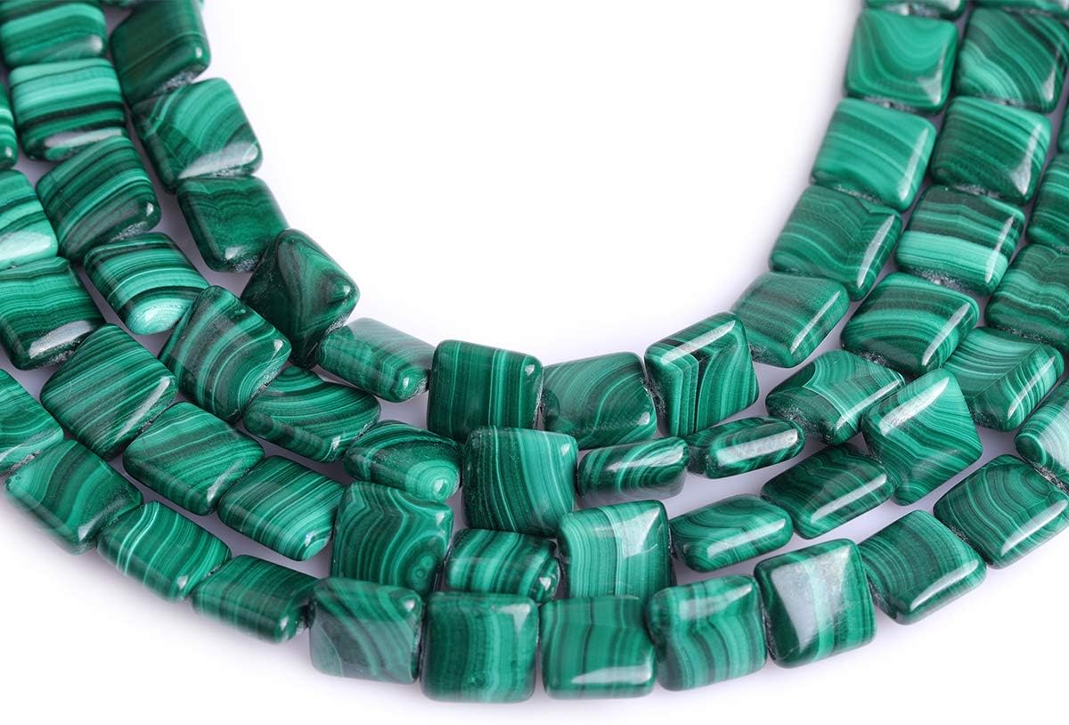 GEM-Inside Malachite Agate Gemstone Loose Beads Natural 10mm Crystal Energy Stone Power for Jewelry Making 15''