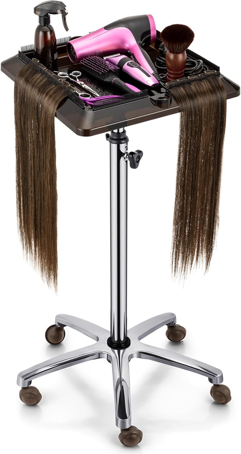 Noverlife Hair Extension Tool Tray Cart, Adjustable Height