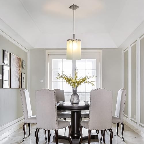 Miniatura 2 de Lámpara colgante de cristal moderna para isla de cocina mini lámpara de techo colgante de 1 luz con colgante de pantalla de vidrio esmerilado para