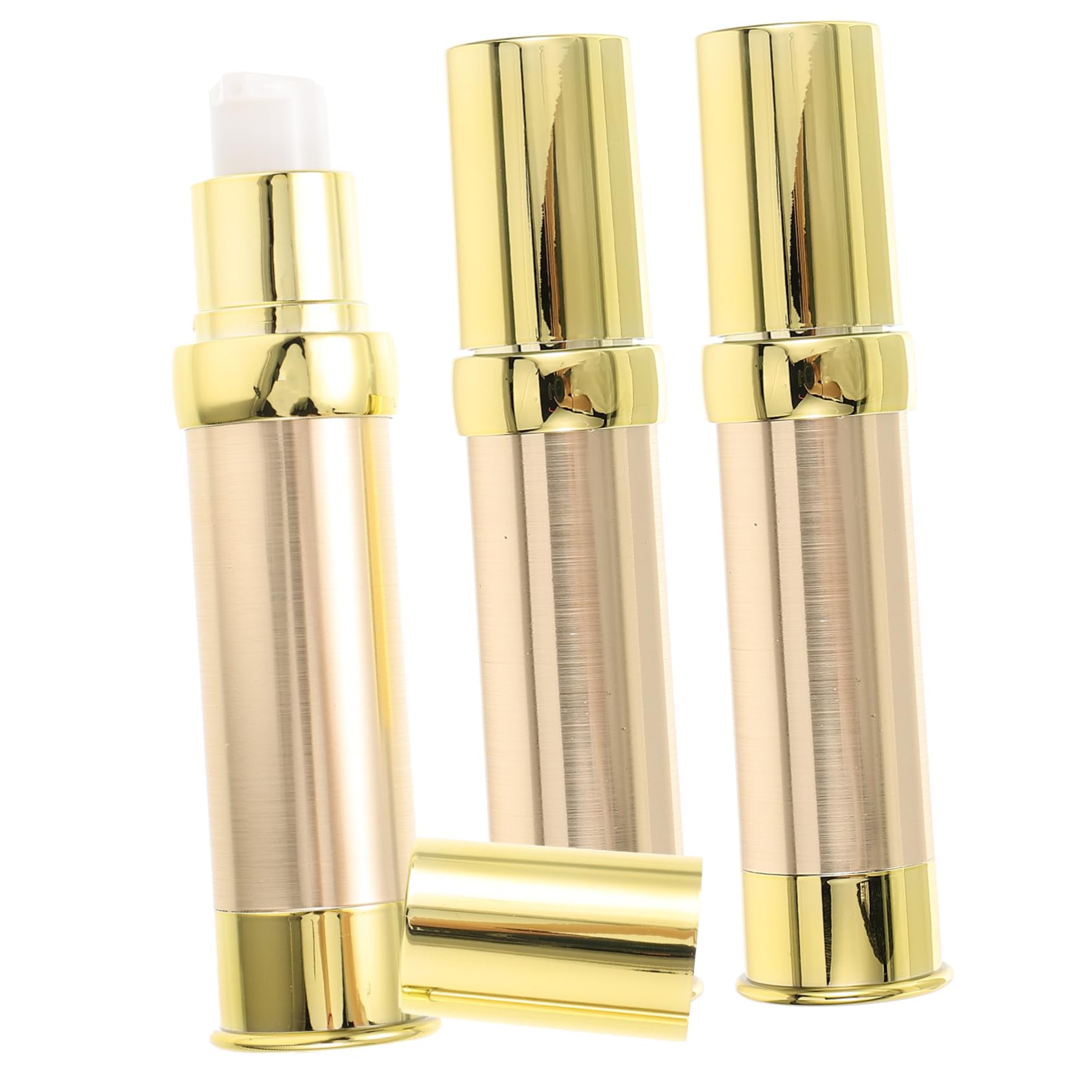 PACKOVE 5 set Flacone Per Lozione Sottovuoto Flacone Per Cosmetici Da Viaggio Portatile Con Pompa Piccolo Per Lozione Ricaricabile Dispenser 3 pezzi*5