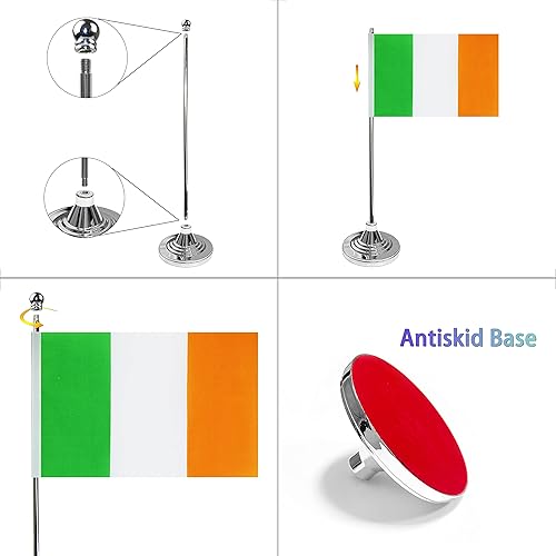 Miniatura 61 de WXTWK Paquete de 2 banderas japonesas de escritorio, pequeñas banderas de mesa japonesas con base de soporte, decoración de celebración de eventos