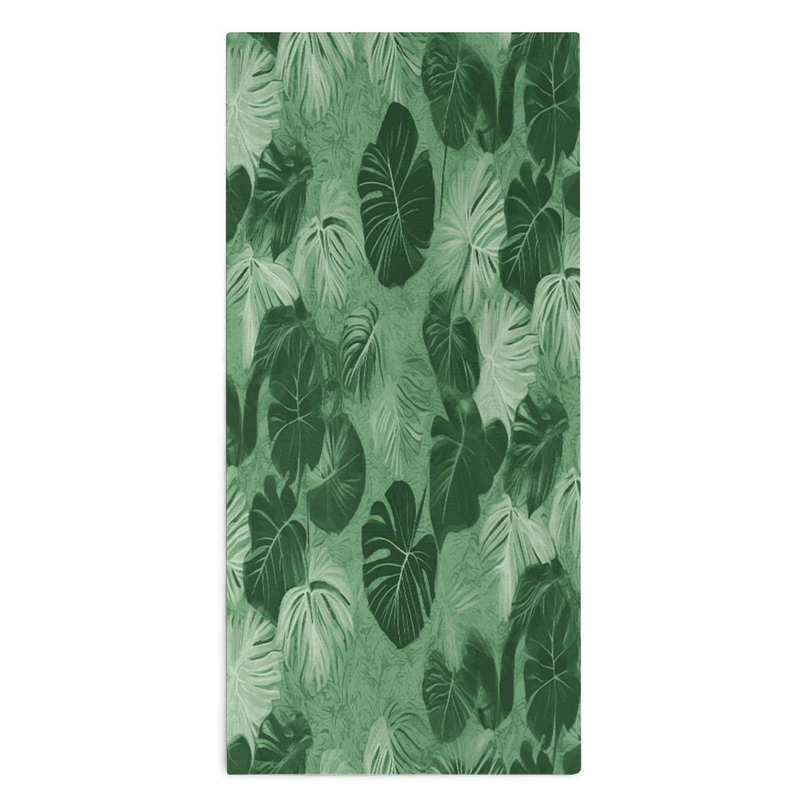 Btcowzrv Style Green Tropical Leaves Bath Towel Beach Towels Shower Towel