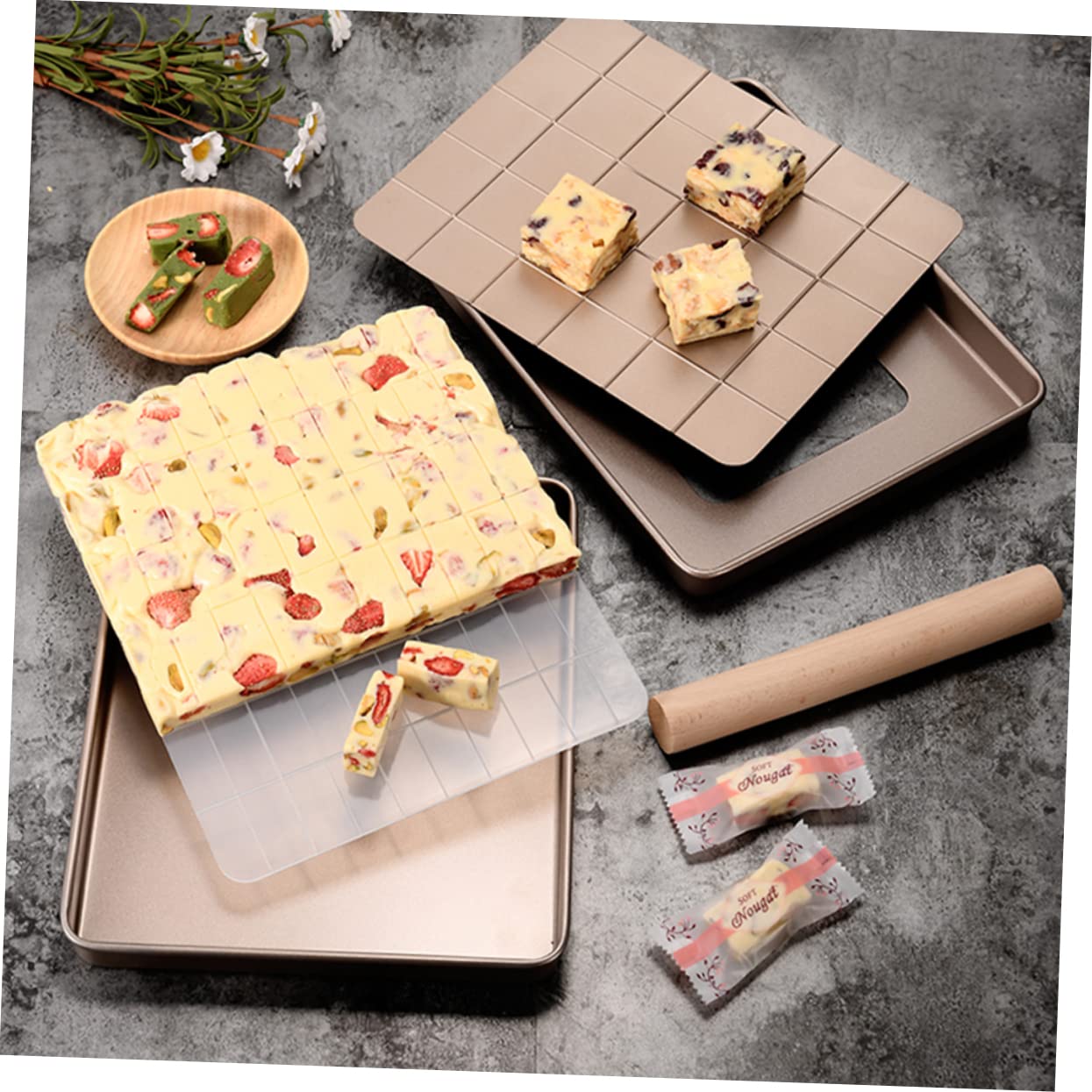 MAGICLULU Mikrowellen-crisper-pfanne Gebäck-backzubehör Schneeflocken-crisperform Crisp-form Diy-crisperform Nougat-gebäckwerkzeuge Gebäck-backform Backwerkzeug Reusable Nougat Form