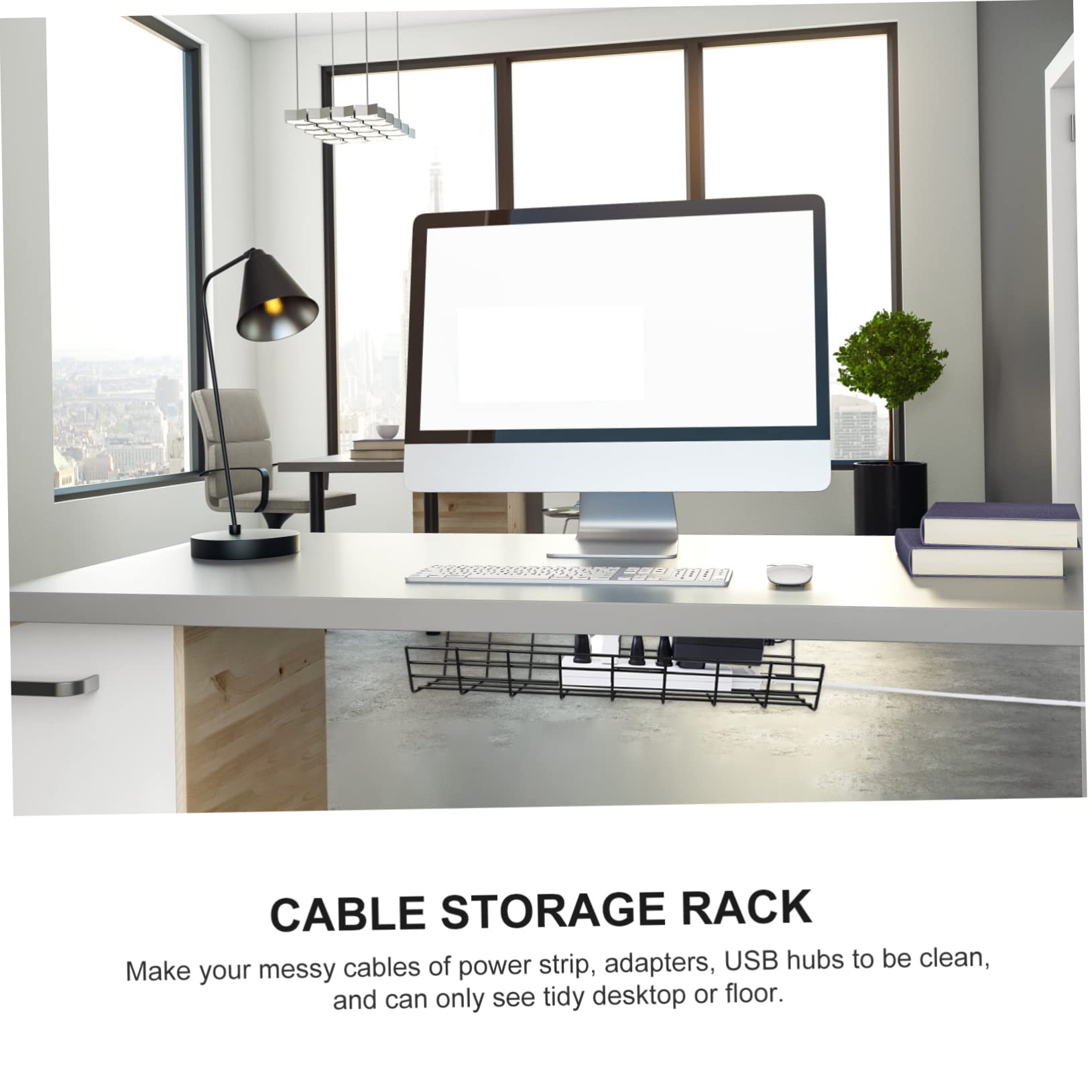 DOITOOL Estante De Almacenamiento De Cables Organizador Cubre Cables para Hogar
