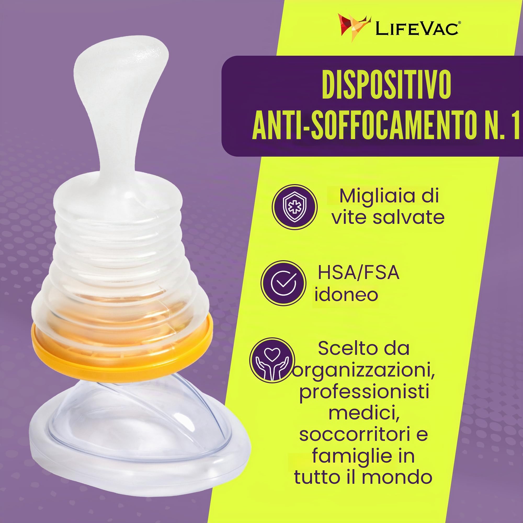 LifeVac dispositivo di emergenza Anti soffocamento