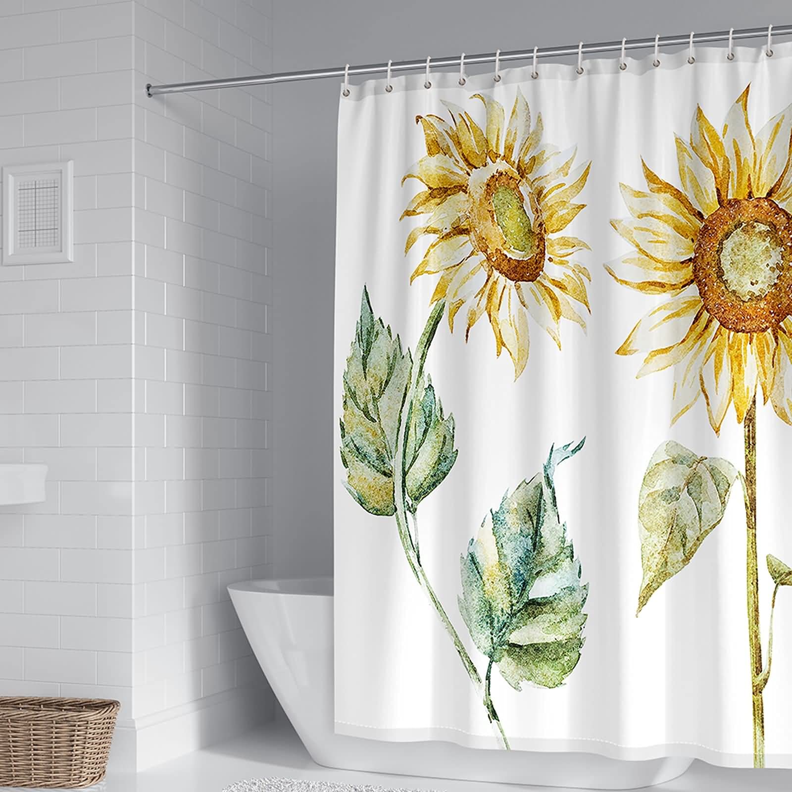 Rideau de douche anti moisissure en polyester 165x200cm pour stopper l'humidité