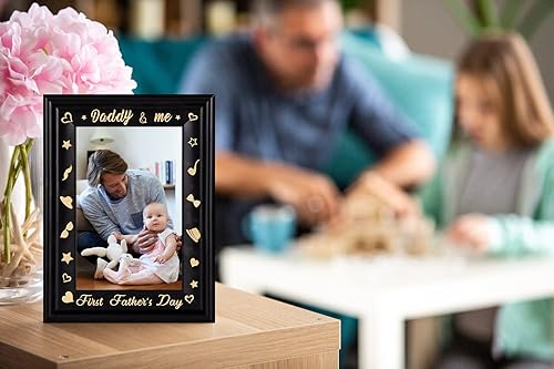 Miniatura 9 de WaaHome Marco de fotos de San Valentín You and Me, marco de fotos de madera con amor, regalo romántico de San Valentín, aniversario, cumpleaños para