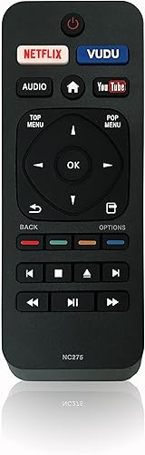 Mando a Distancia de Repuesto para Philips Blu-ray DVD Player NC278 NC458 NC290 BDP2501/F7 BDP2501/F7A BDP7303/F7