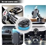 Sticky Adhesive Replacement for Dashboard Suction Cup Mount, 80mm (3.15") VOLPORT 4pcs Circle Double-Sided Extra Strong Adhesive Sticker Tapes for Dash/Camera/GPS/Ipad/Car Phone Sucker Holders