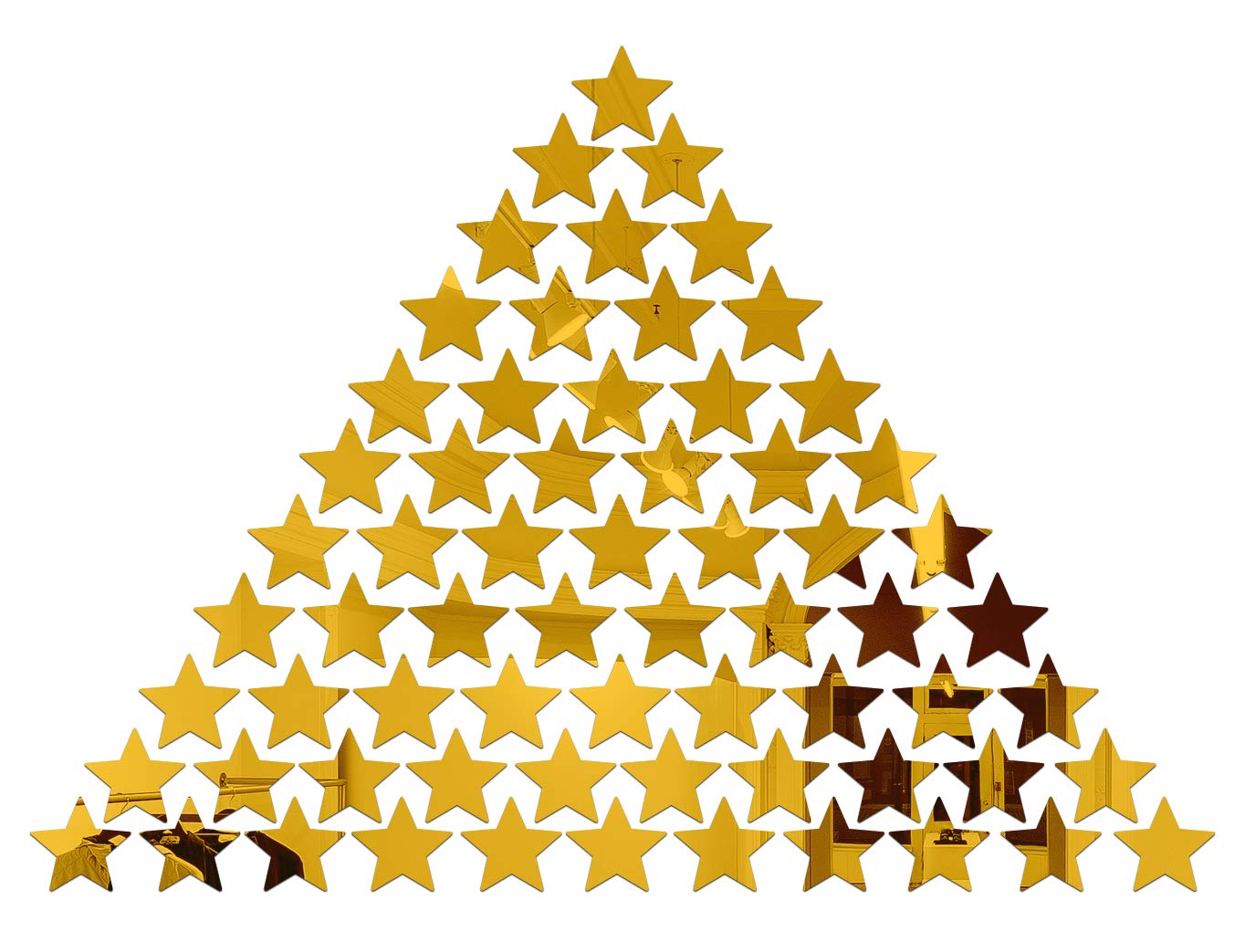 Wall1ders Star, Mirror Stickers for Wall, Acrylic Stickers, Wall Mirror Stickers, Wall Stickers for Bedroom, Hall, Home Offices (Golden, Each Piece Size 5 cm) - 50 (B07TWRKHLR) Amazon Price History, Amazon Price Tracker