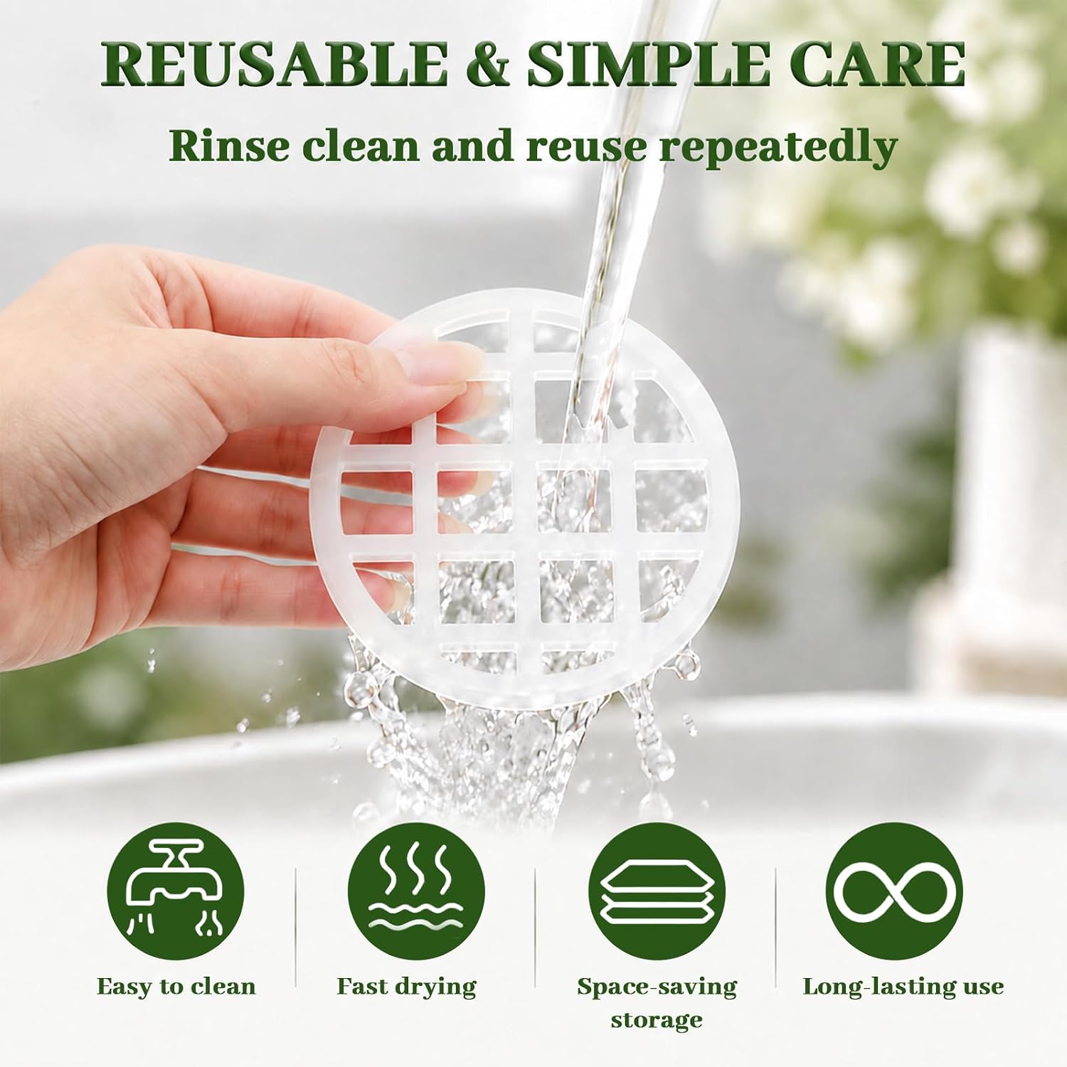 2Pcs Silicone Flower Arranging Grid, Vase Grid Stretch for Stem Support