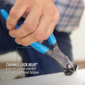 Channellock End Cutting Nipper Pliers 357 - High Leverage, XLT, Made in USA - 7-Inch