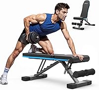 Vista 9 de MERACH Weight Bench, Foldable Weight Benches for Home Gym with 990 LBS, Adjustable Weight Bench with 72 Training Angles, Incline Bench Press for