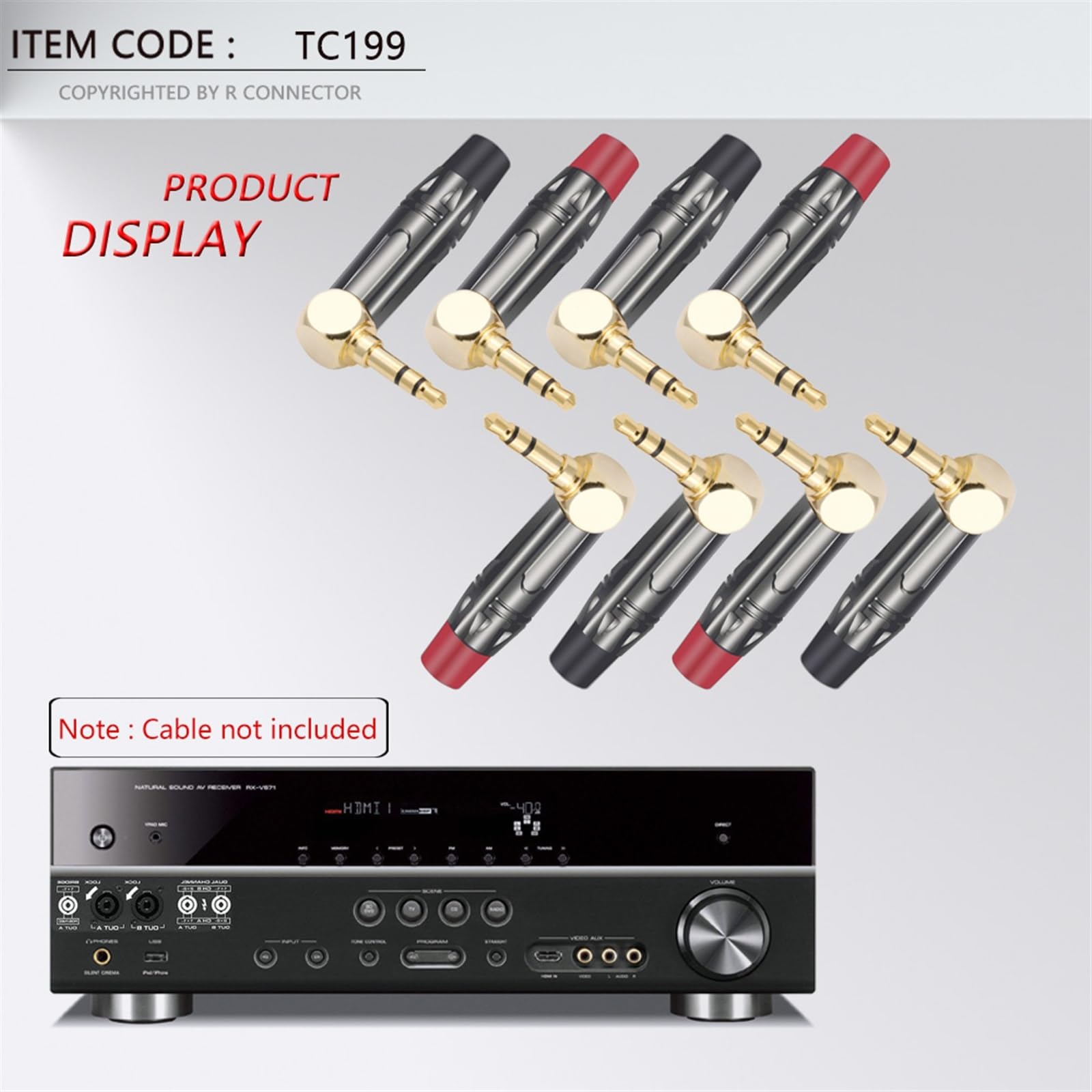 Prise stéréo 3.5mm, 10 pièces/lot, prise casque à Angle droit, 3.5mm, 3 pôles, prise mâle stéréo, à souder, 3 broches (Color : Black Tube)
