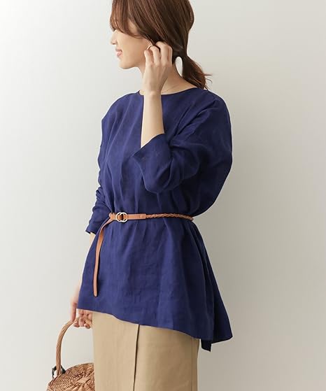 Amazon Co Jp アーバンリサーチ ドアーズ ワンピース ドレス リネンワイドチュニック レディース Royalblue One 服 ファッション小物