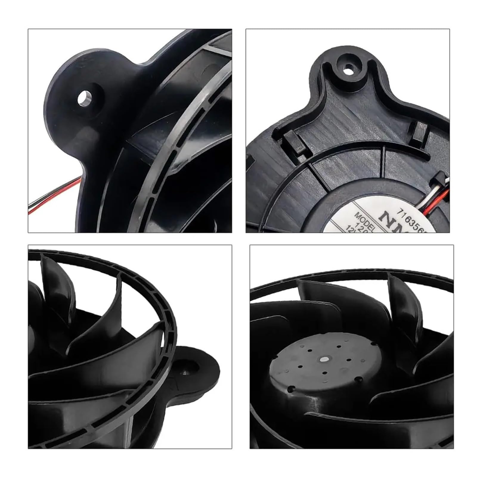 10x 12035GE-12M-YT Moteur De Ventilateur De Refroidissement De Réfrigérateur for Évaporateur À 3 Fils DC 12V 0,26A 100x100