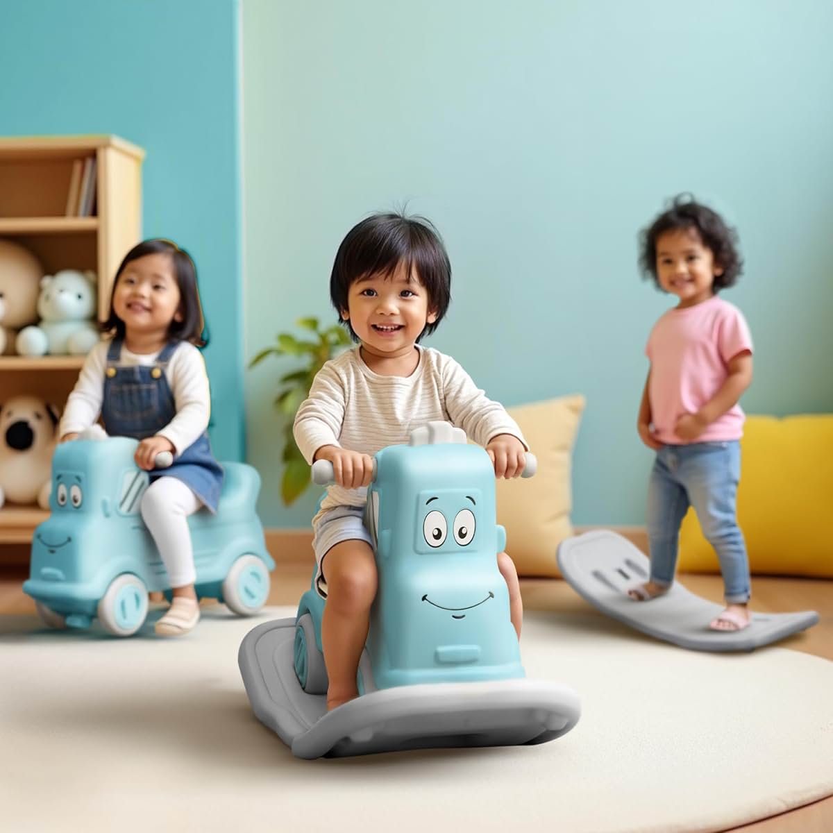 Happy Bear 3-in-1 Rock n Roll Ride-On