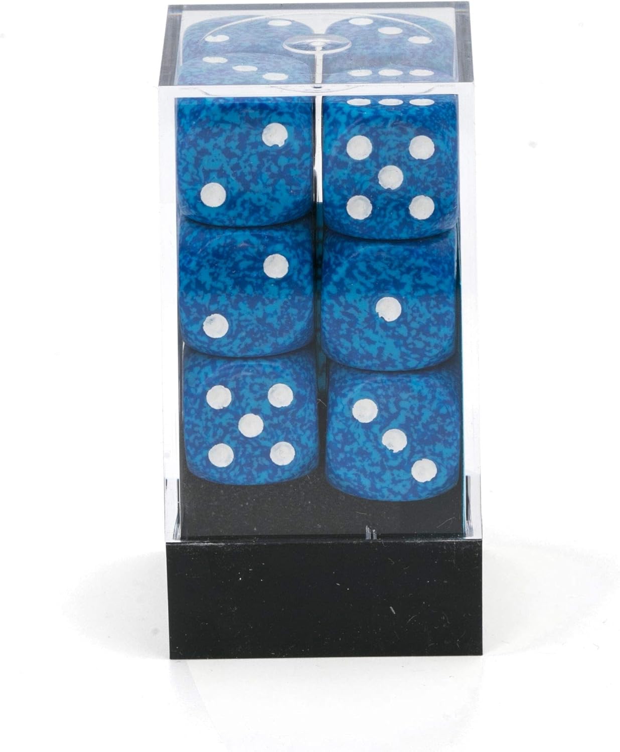 Chessex DND Dice Set D&D Dice-16mm Speckled Water Plastic Polyhedral Dice Set-Dungeons and Dragons Dice Includes 12 Dice – D6, (CHX25706)
