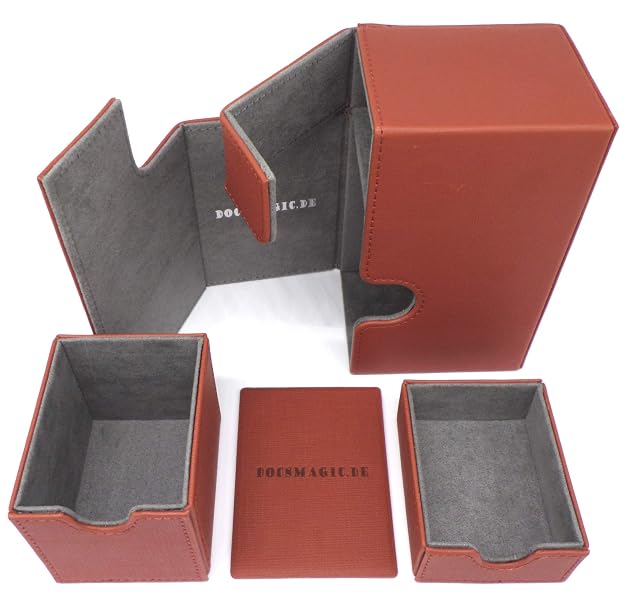 Foto 3 de 5 de docsmagic.de Premium Magnetic Tray Box (80) Copper + Deck Divider - MTG - PKM - YGO - Caja Cobre