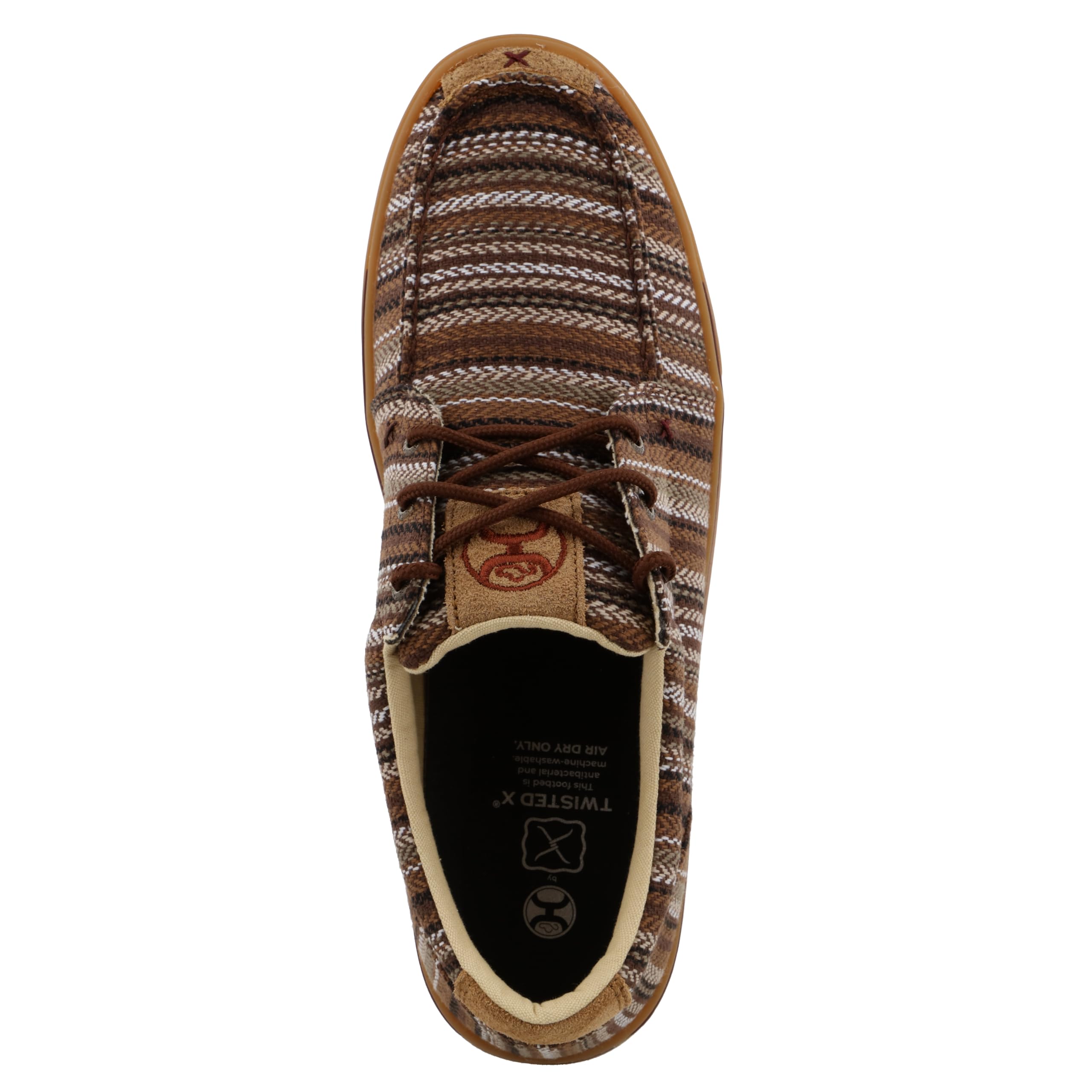 Twisted X Męskie buty Hooey Lopers - stylowe sznurowane buty Hooey Loper na co dzień z mocnymi palcami wykonane z trwałych i trwałych materiałów, Brązowy i wielokolorowy, 44 EU