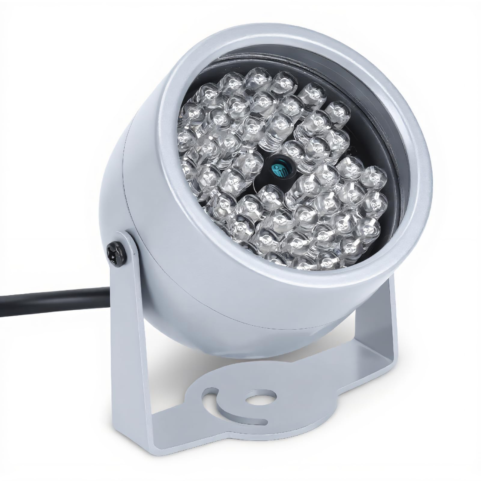 Cryfokt Night Vision Infrared Light Energy Saving Rainproof 48 LEDs IR Infrared Light for Parking Lot Monitoring Fill Metal Shell