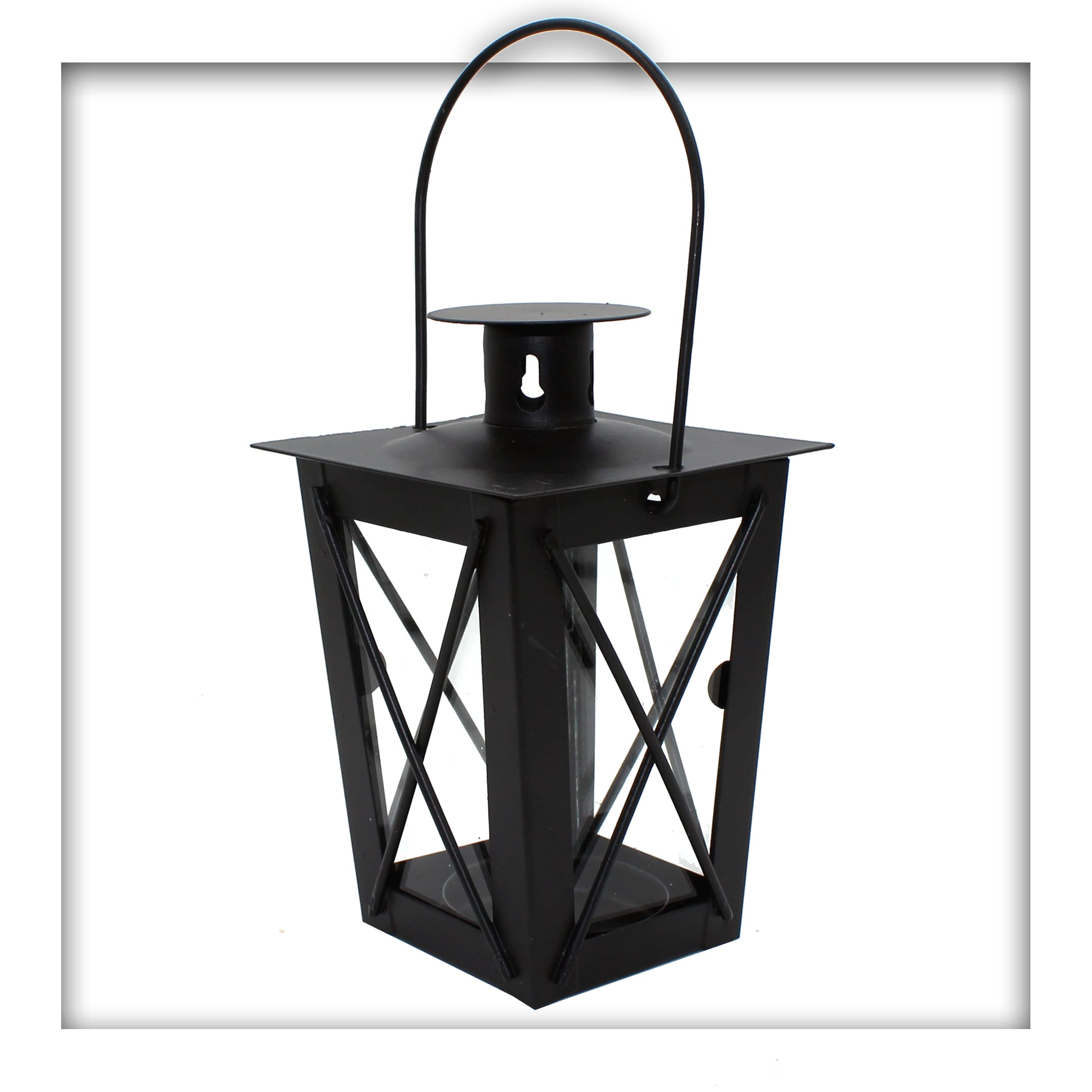 10 Stück Metall Mini- Laterne 2 Wahl Gartenwindlicht, zum Aufhängen, Windlicht, Laterne