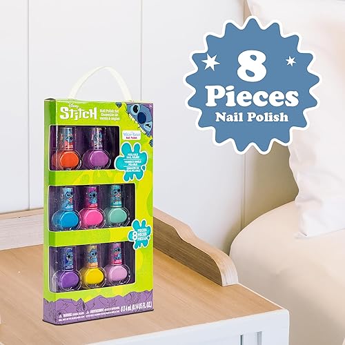 Miniatura 3 de Disney Stitch - Esmalte de uñas no tóxico, a base de agua, seguro, de secado rápido, juego de regalo para niños y adolescentes, colores brillantes y