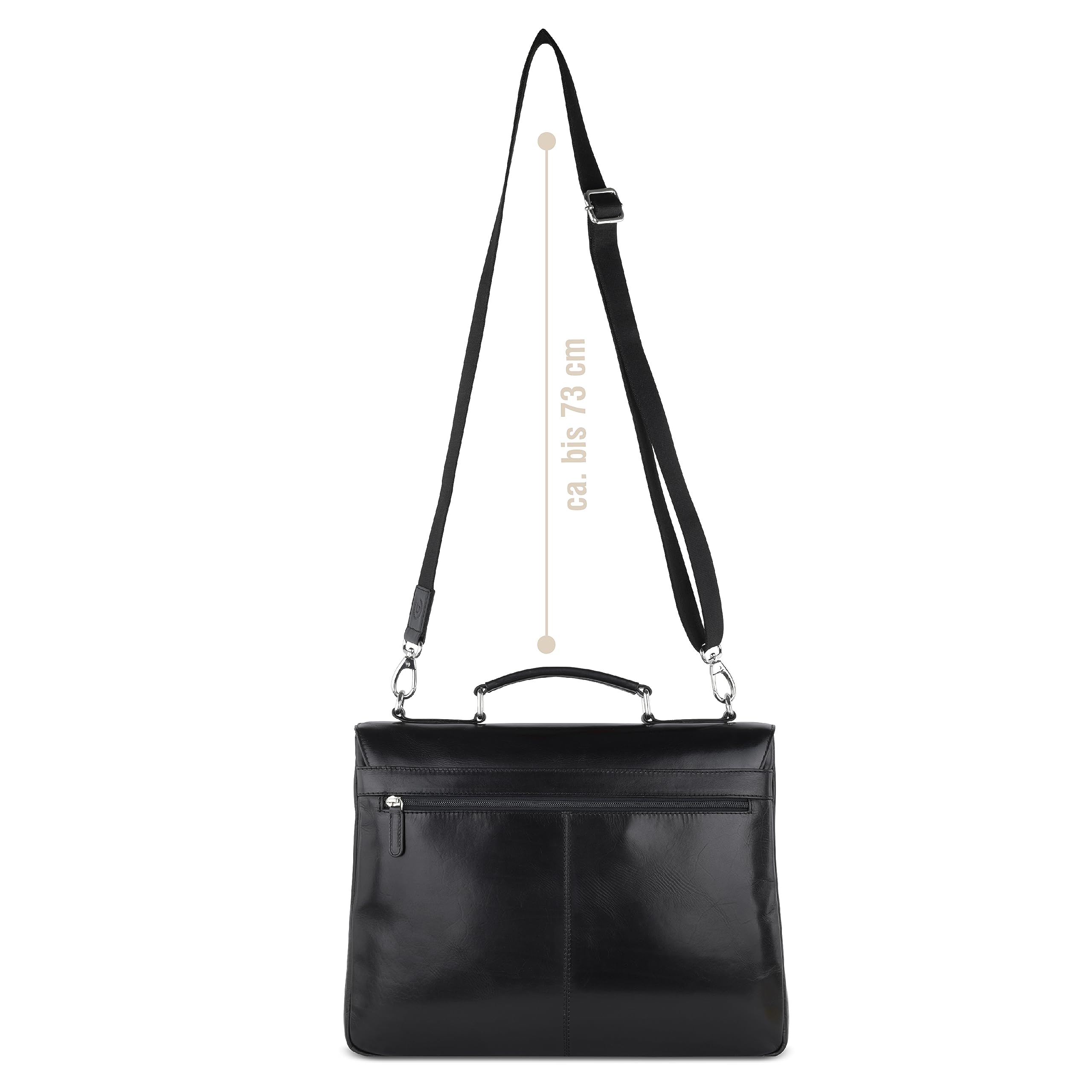 bugatti Romano Aktentasche Herren Leder Business Tasche mit Laptoptfach