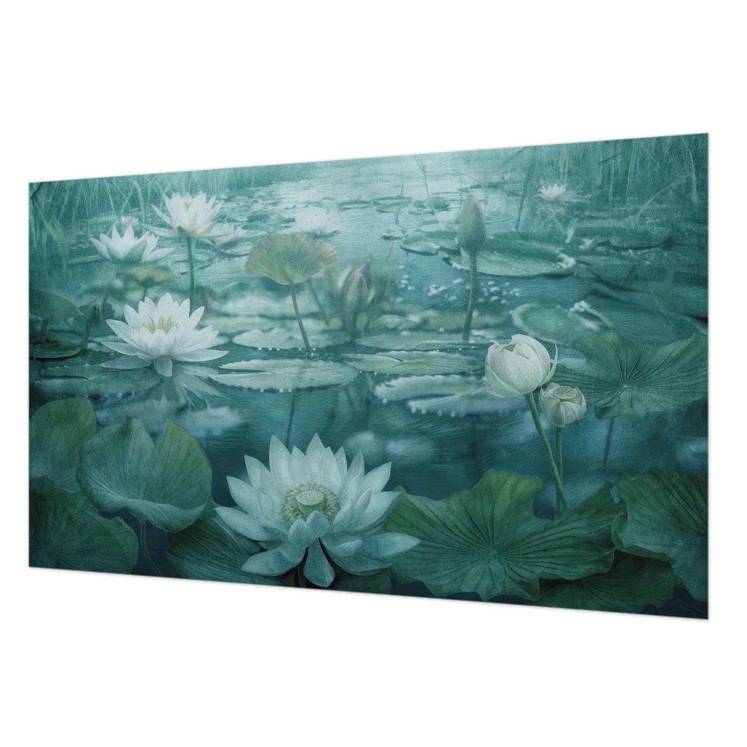 Décor mural intissé pour chambre et salon Tulup fleurs aquatiques