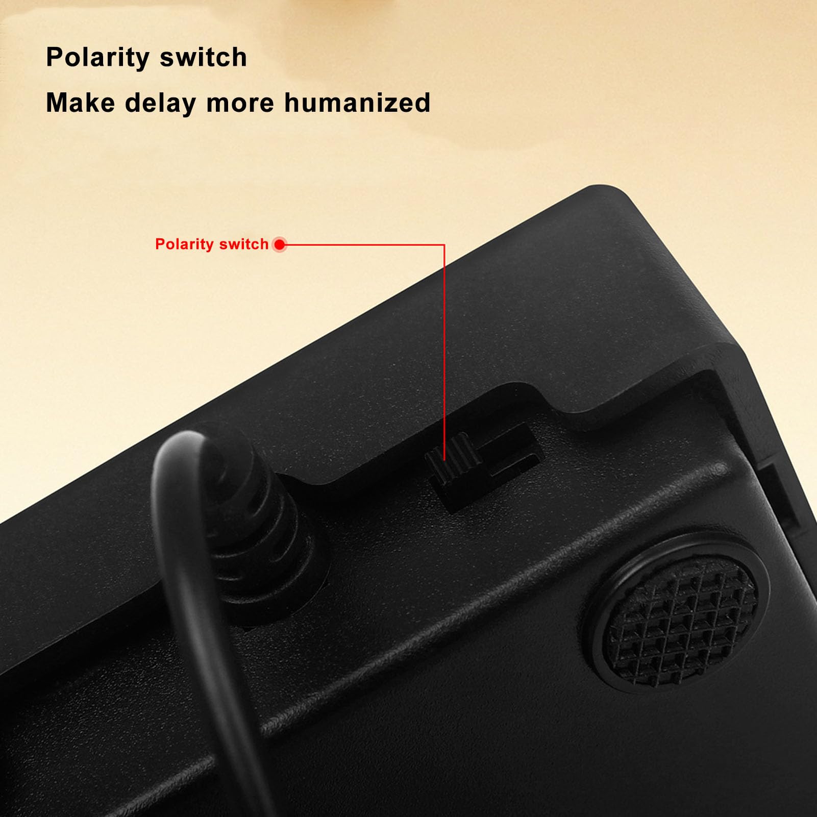 Uniwersalny pedał Sustain, Chwilowy Przełącznik Nożny Klawiatury Elektrycznej z Kablem, do Syntezatora, Fortepianu, Kontrolera (BLACK)
