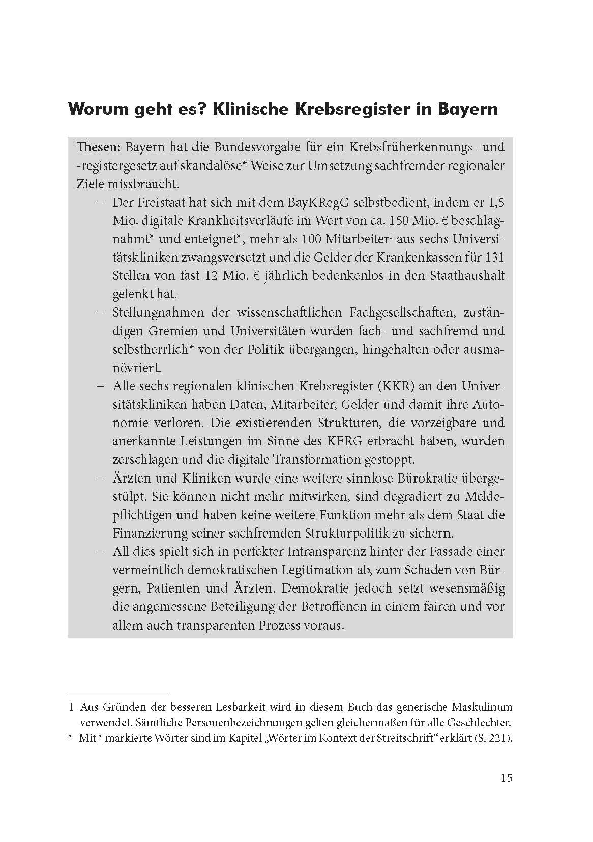 Klinische Krebsregister. Eine Streitschrift für die digitale Transformation zur elektronischen Patientenakte