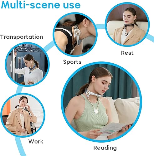 Miniatura 6 de Soporte para el cuello, soporte ajustable para el cuello, estirador cervical, dispositivo de tracción cervical, corrección de presión de columna