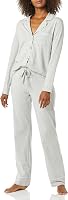 Amazon Essentials Women's Super Soft Cotton Modal Long-Sleeve Pajama Set - Relaxed Fit, Breathable Comfort