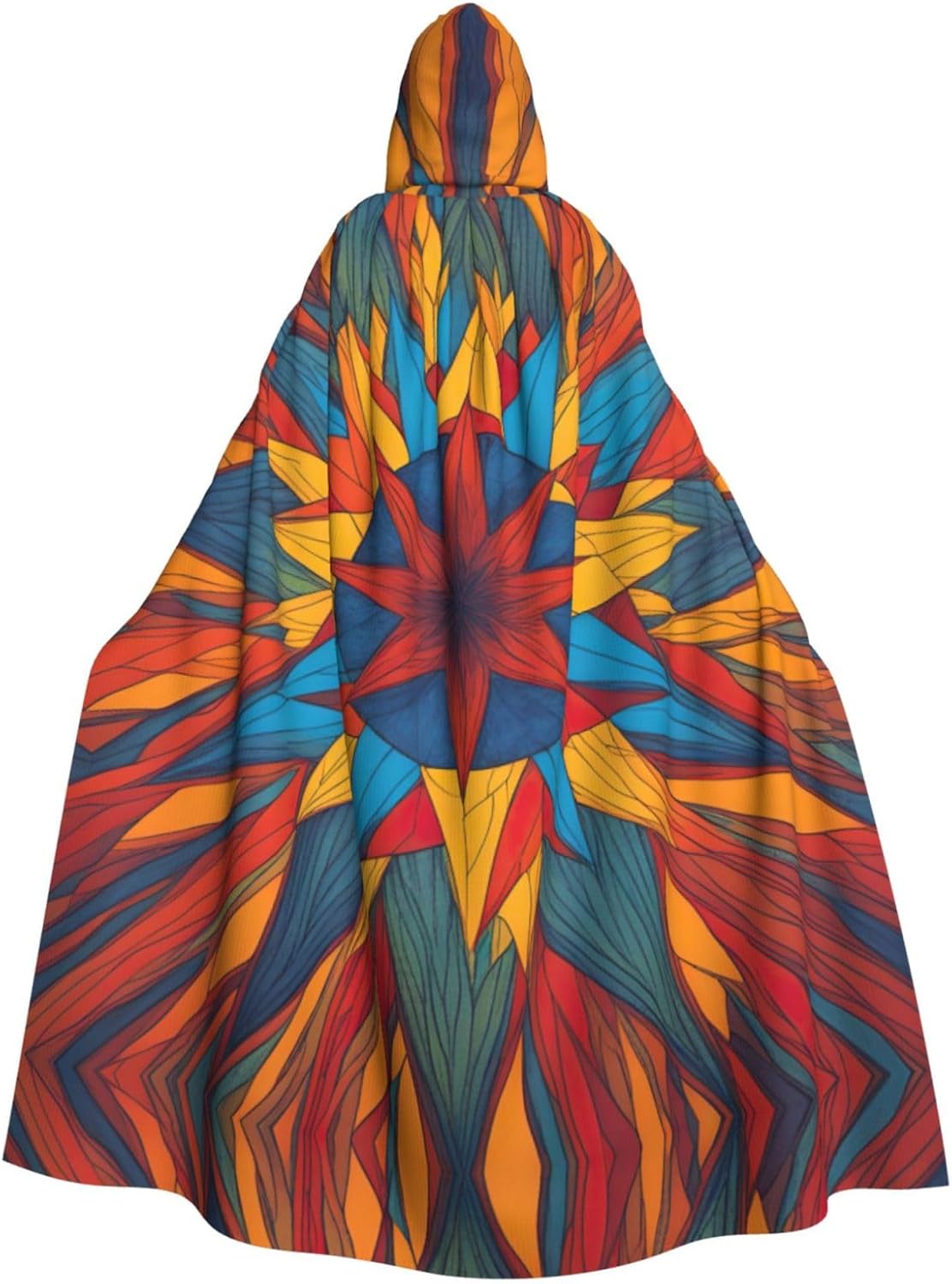 SSIMOO Colorful Star Eye-Catching Cosplay Costume Cape for Women - Unisex Vampire Cloak for Halloween.