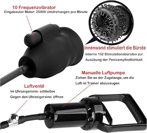 Miniatura 4 de Vibrador de pene, estimulador de glande con 10 modos, masajeador de glande de silicona, mangas para ejercitador de pene, masturbador, juguetes