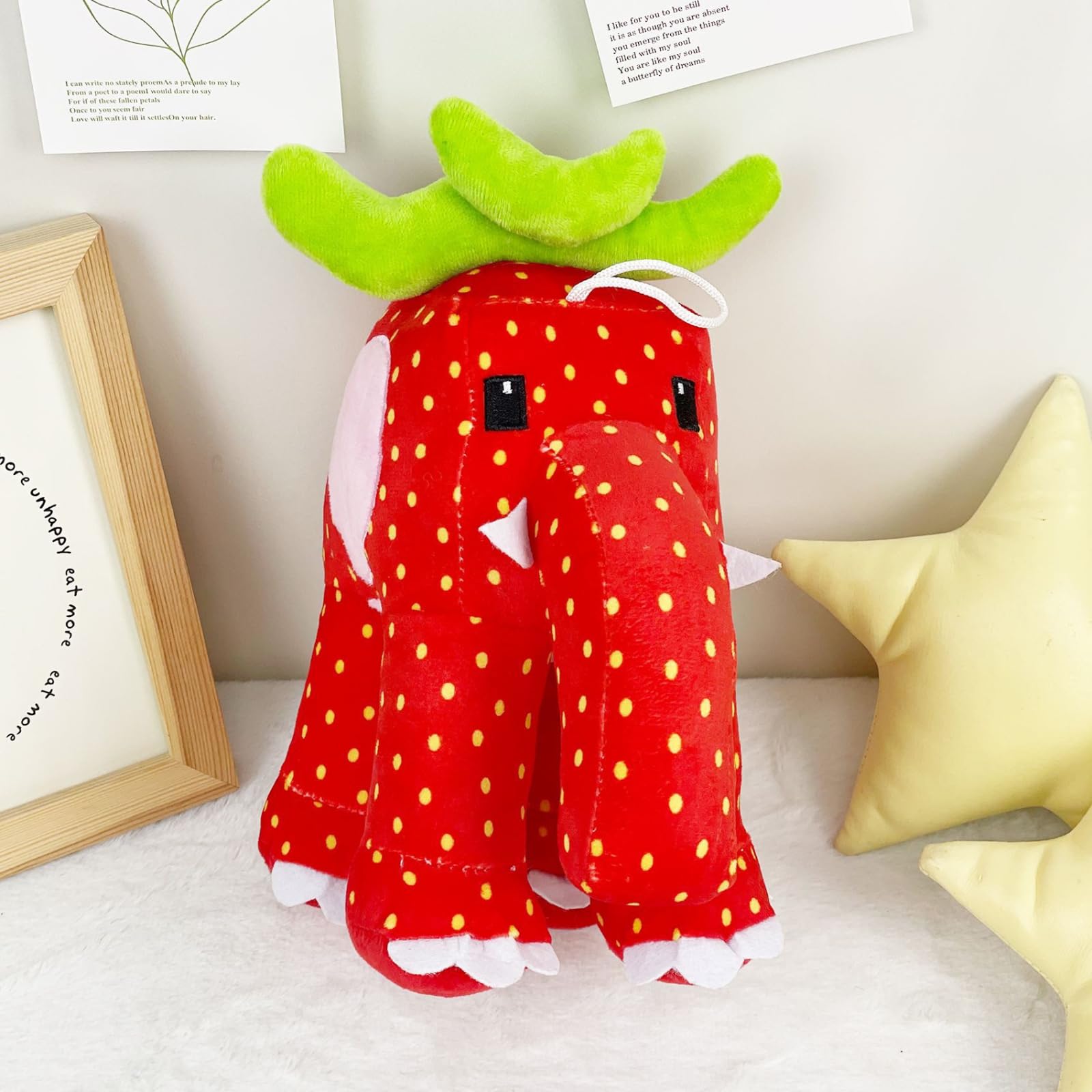 Benolls Steal a Brainrot Plush Toys, 9.8 inch Adorable Brainrot 67, Collectible Brain Rot Plush Gift for Fans (Strawberry Elephant) - Image 2