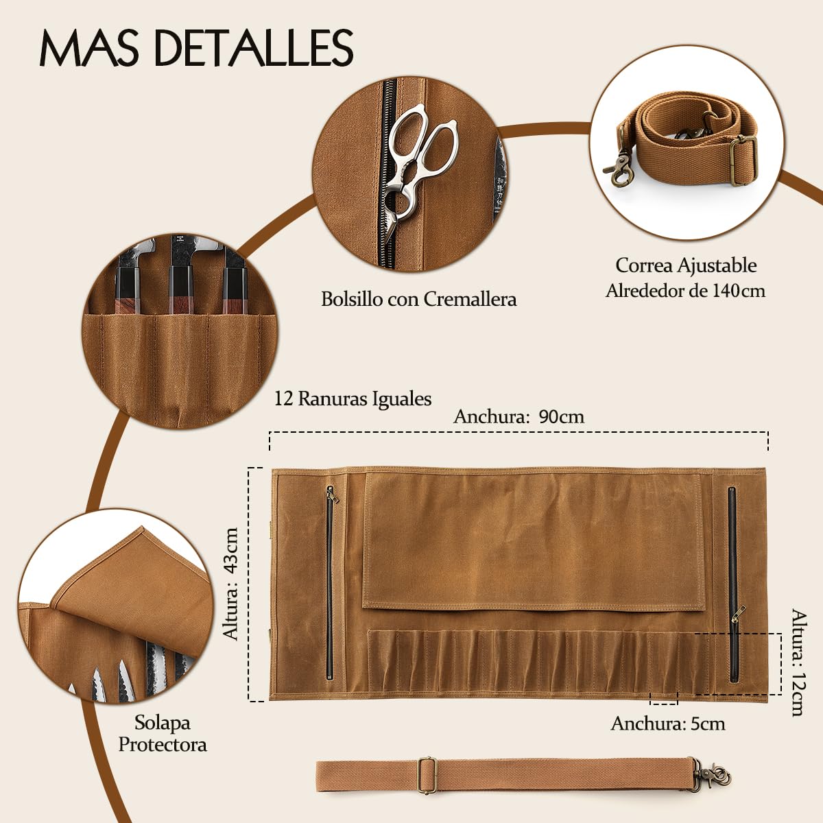 HEZHEN Soporte para Cuchillos de Cocina
