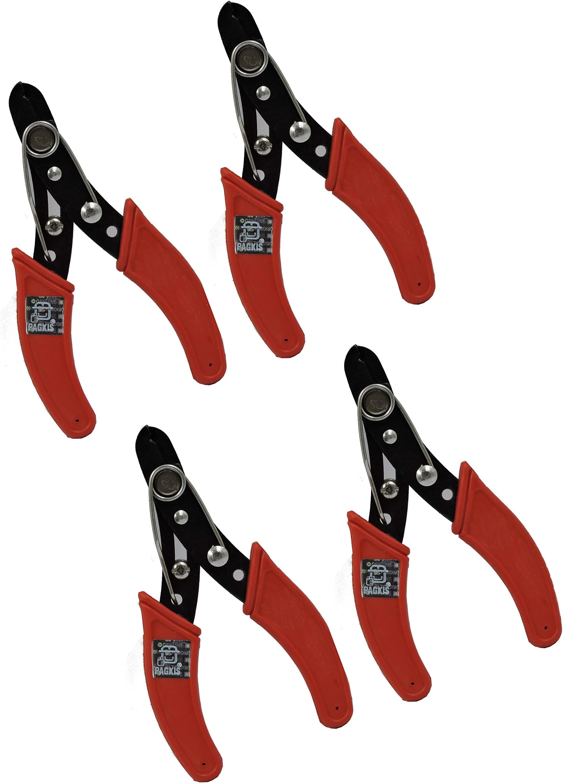 PagKis Pack of 4 Insulated Wire Cutter Strippers - 5 Inches (130 MM)