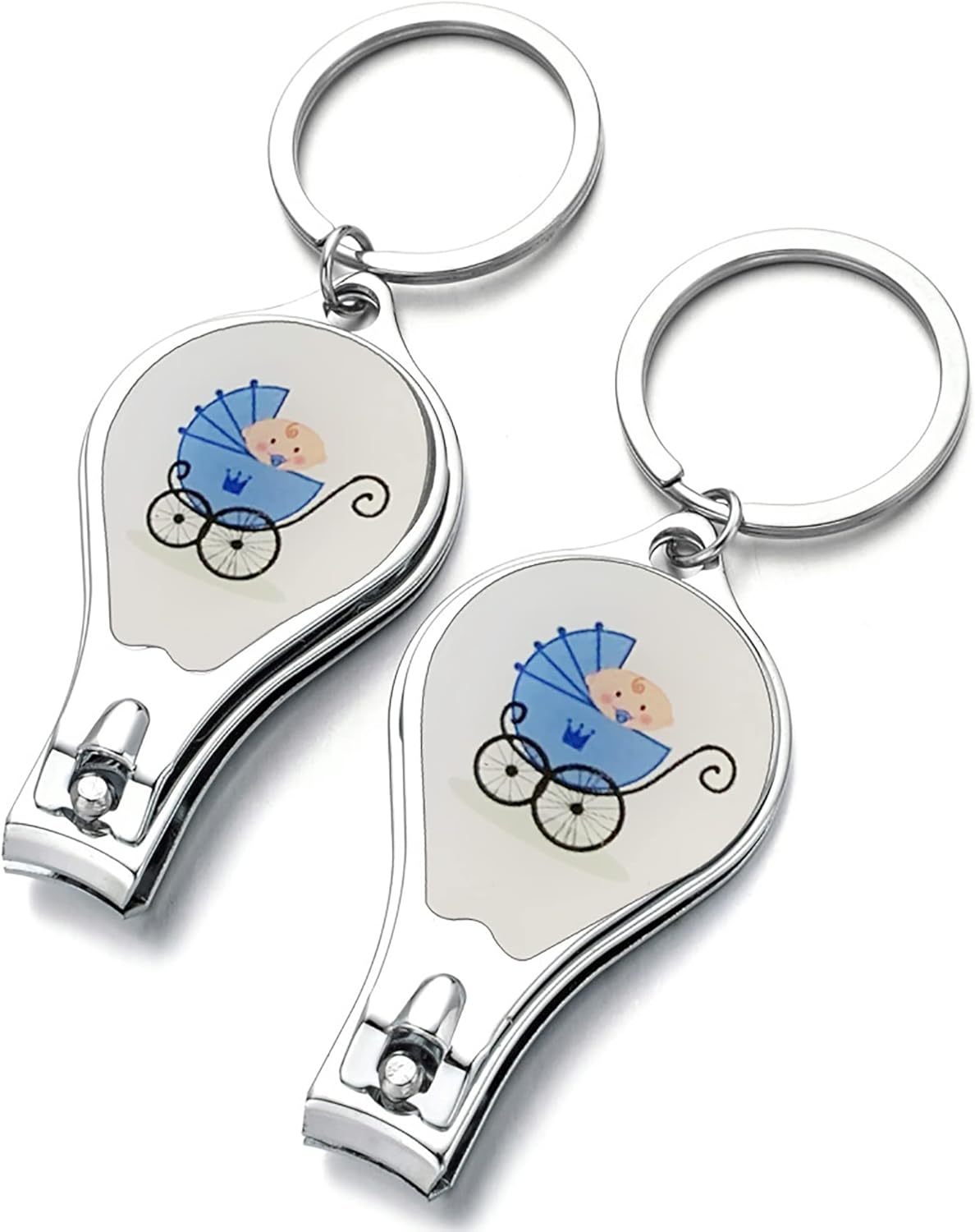 Baby Shower Keychain Favors(12PCS) Nail Clipper ans Bottle